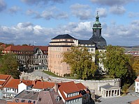 Blick von der Trinitatis-Kirche zum Residenzschloss